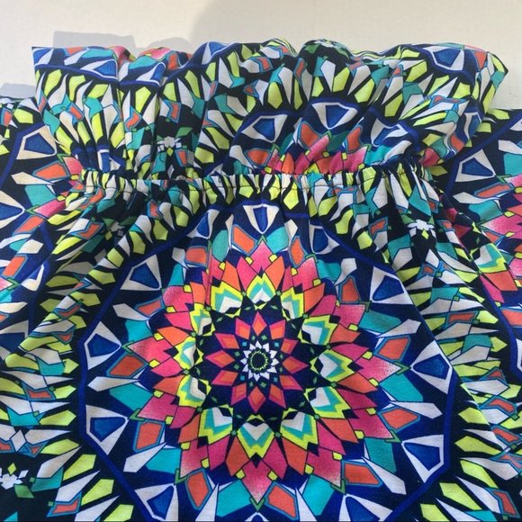 Xhilaration Long Neon Geo Strapless/Strapped Back - Picture 12 of 13